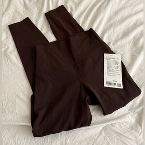 NWT espresso align pant 25” size 4